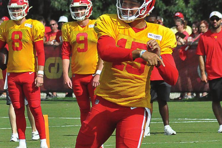 FOLLOWING THE Kansas City Chiefs, seen here in August 2019 at training camp at Missouri Western State College in St. Joseph, on their road to winning Super Bowl LIV was special. The recent death of a friend and fellow Chiefs fan makes that Super Bowl season seem even more special. SHAWN RONEY | Staff
