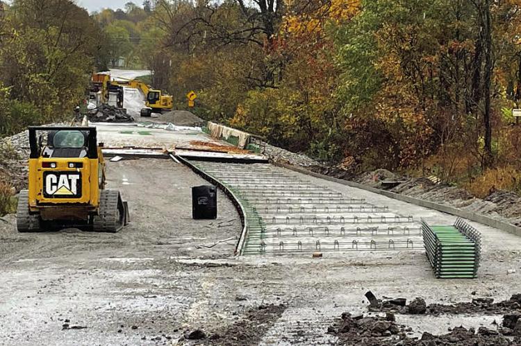 WITH A DECEMBER completion date set, weather permitting, Missouri Department of Transportation Communication Specialist Katie Manzke said maintenance crews have been taking advantage of the road closure to trim back brush. KATIE MANZKE | Submitted